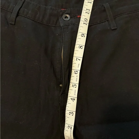 Raleigh Denim Jones Canvas Trouser Black Chino Size 32x34